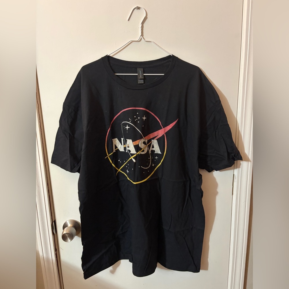 Mens Nasa 2XL Black T-Shirt Tote9